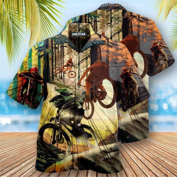 남자 여름 Hd자동차 프린트 하와이안 셔츠, 쿠바 칼라 힙합 트랜드 반팔 루즈한 스트릿 의류