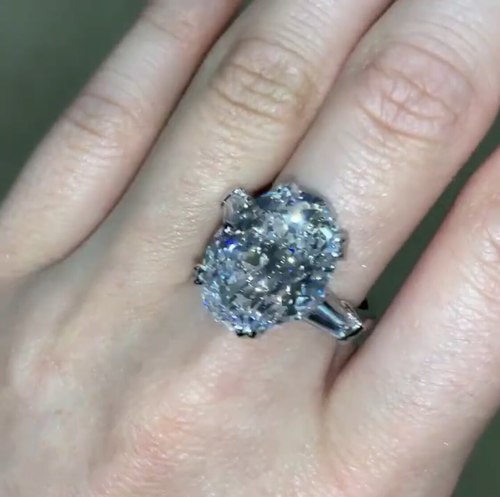 영원한 925 스털링 실버 여성을위한 다이아몬드 반지 제작 약혼 웨딩 5CT 타라운드 컷 파 쥬얼리 선물