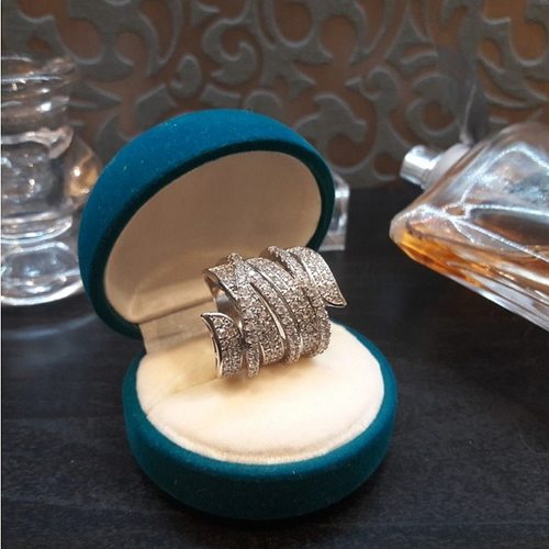 럭셔리 925실버 참 여성을위한 큰 반지 결혼식 약속 보석 고품질 애 여자 친구 생일 선물