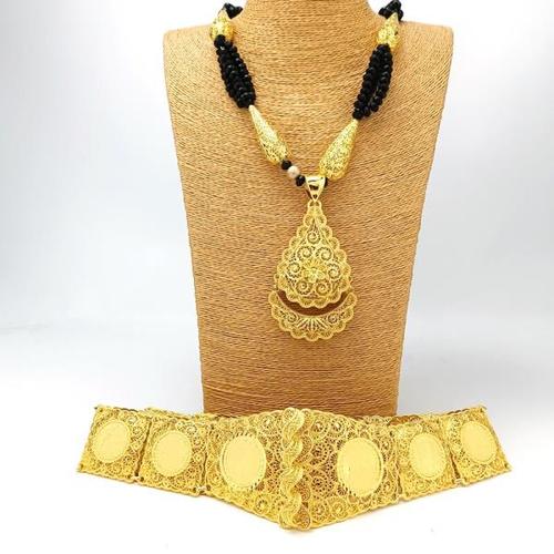 Luxury Arab Dubai Jewelry Set French Gold Necklace
