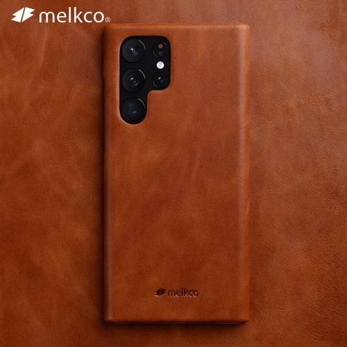 Melkco Oil Wax Genuine Leather Case For Samsung S22 Ultra Plus Note20 + 5G Cow Phone