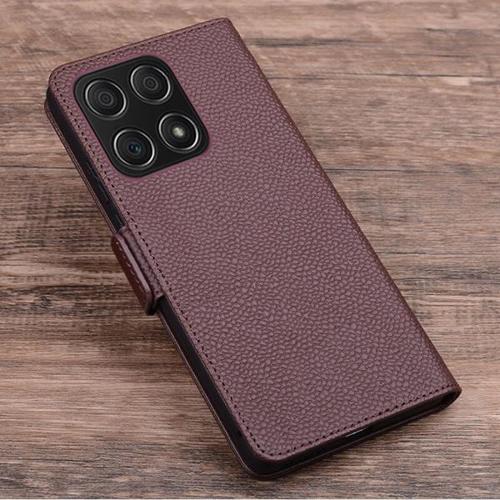 Hot Sales Luxury Genuine Leather Flip Phone For X30i Max Pack Shockproof