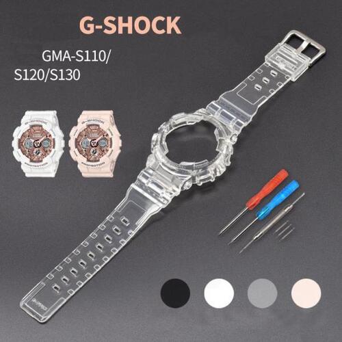 시계 밴드 정장 카시오 스트랩 케이스 G-shock GMA-S110 S130 시계 교체 부품 스트랩 시계 밴드 GMA-S120