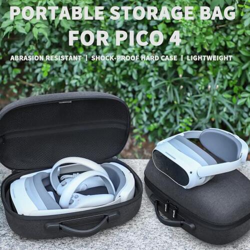 PICO 4 게임용 헤드셋 및 컨트롤러 액세서리 용 하드 운반 케이스, 보호용 방수 핸드백 여행용 가방