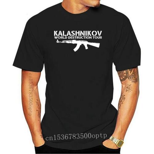 Men Free Shipping Hot Sale Brand Casual Ak 47 T Shirt S Xxxl Weapons Military